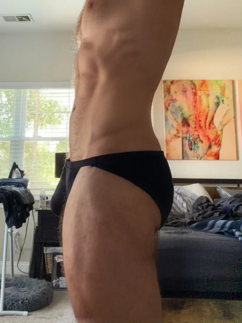 Men's Navy String bikini Briefs Underwear NWOT - Picture 2 of 3